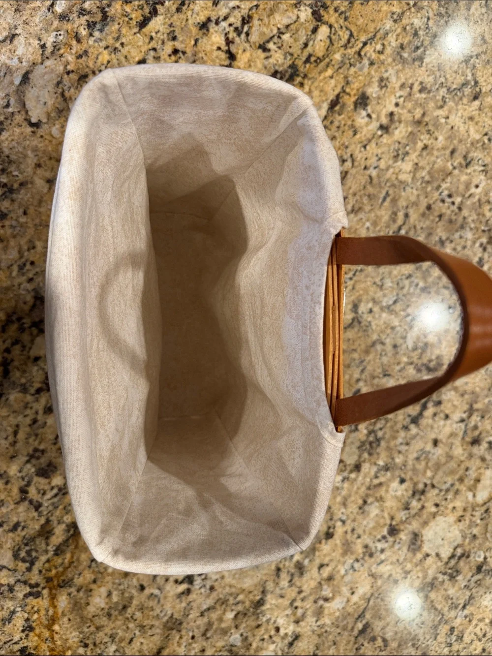 VTG Longaberger 2000 Medium Mail Basket with Fabric Liner Signed